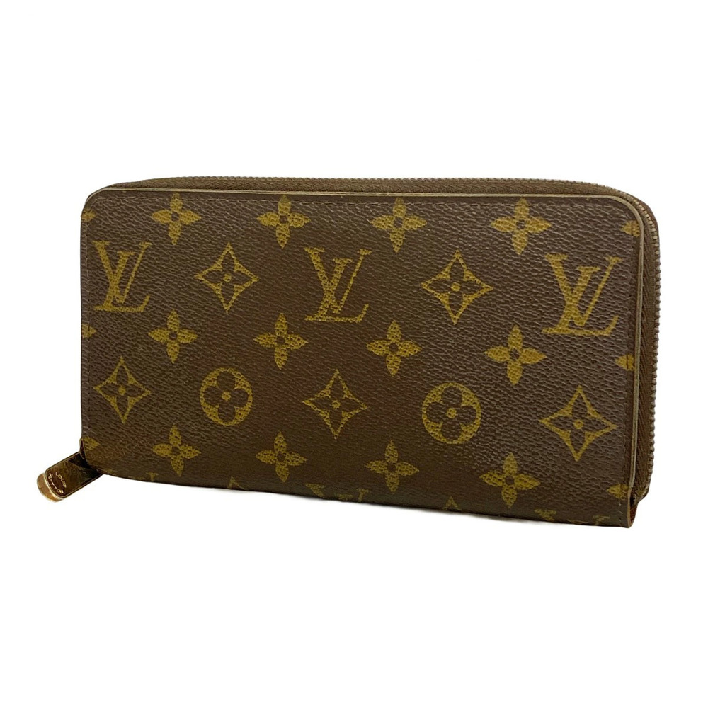 Louis Vuitton Monogram Zippy Wallet Brown Long